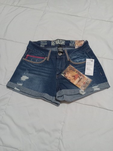 REWASH Brand Denim Shorts, 2 pairs both are Karma Classic Rise, both size 3/26 - Picture 7 of 16