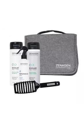 Zenagen Evolve Hair Repair Shampoo, Conditioner, Repairacle & Brush Holiday Kit