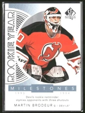 2017-18 SP Authentic - Rookie Year Milestones #RYM-BR Martin Brodeur