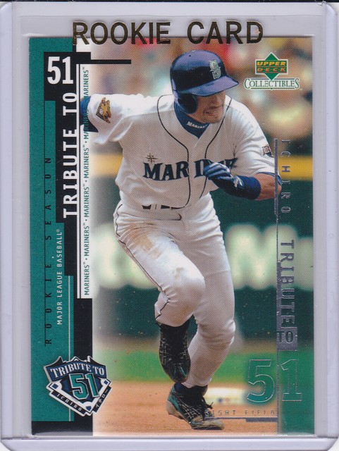 ICHIRO SUZUKI ROOKIE CARD Seattle Mariners 2001 Upper Deck BASEBALL 51 