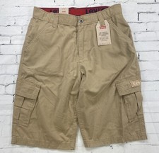 NWT Levi s XX Relaxed Fit Cargo Shorts Tan Big Kids Boys 14 Reg W27 Retail 42