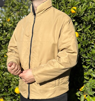 Burberry London Reversible Double Sided Light bomber Jacket Size 52 L