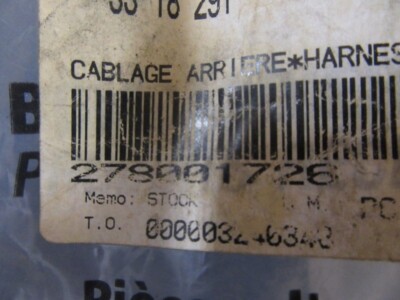 シードゥ GTX 4-TEC 2002年モデル 純正 HARNESS-STEER (部品番号278001732) 中古 [X407-249] 2002 SEA-DOO GTX DI REAR WIRE HARNESS 278001726 for sale