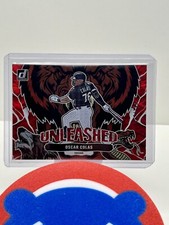 2023 Panini Donruss Oscar Colas U11 Unleashed Rookie Red Holo Foil /149 