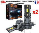 2X AMPOULE LED H7 22000LM CSP 3570 6500K 12V 110W phare de voiture mini canbus