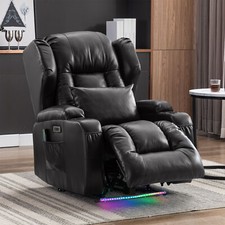 Power Recliner Chair Home Theater Sofa Chairs for Living Room with Cup Holders