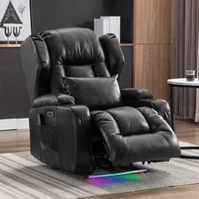 Power Recliner Chair Home Theater Sofa Chairs for Living Room with Cup Holders