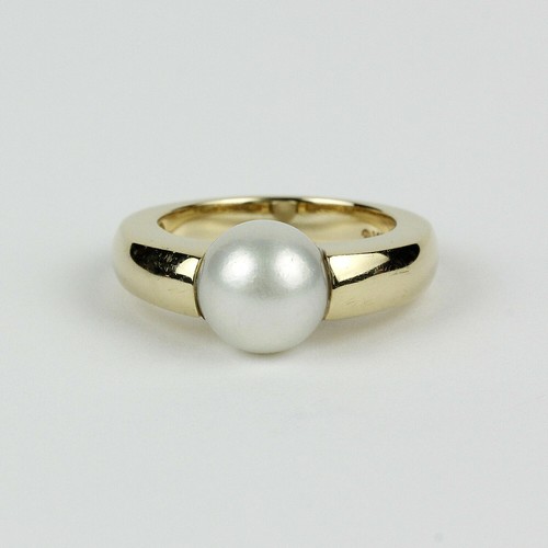 Tension Set Freshwater Pearl Ring Size 