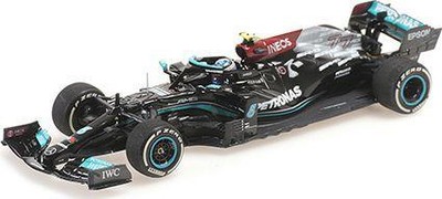 Minichamps 1:43 Scale Mercedes F1 W12 V.Bottas Bahrain GP 2021