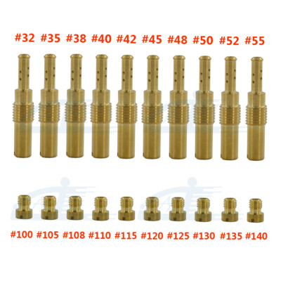 #ad 10Pcs Set Slow Pilot Jet for PWK Keihin OKO CVK amp;10Pcs Carburetor Main Jet Kit $9.79