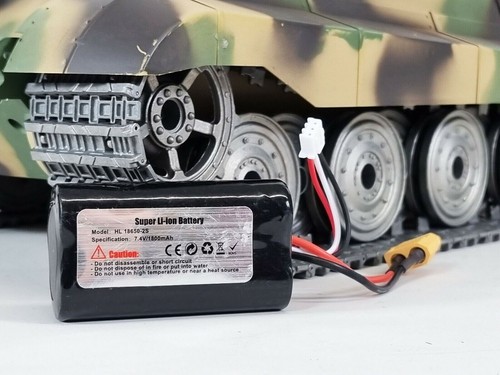 Batteria Serbatoio Heng Lungo Tamiya Taigen Torro 1/16 modelli 1800 Mah 7,2v Li-ion UK - Foto 1 di 9