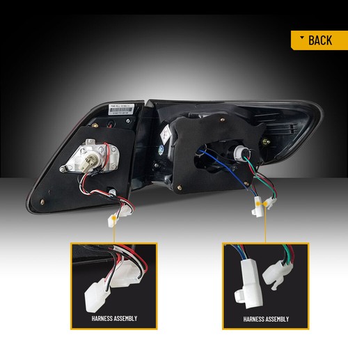 Juego de 2 luces traseras LED ahumadas para Toyota Corolla 2011 2012 2013 - Imagen 10 de 11
