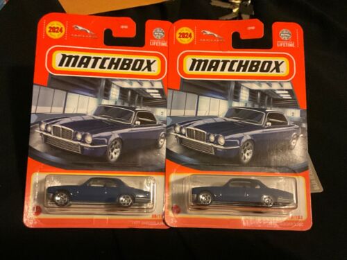 2024 Matchbox 1977 Jaguar XJ6C #58 Dark Blue MBX new release lot of 2 - Picture 1 of 1