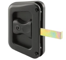 Prime-Line A 187 Black Plastic Hat Section Screen Door Handle and Latch (1 Pack)