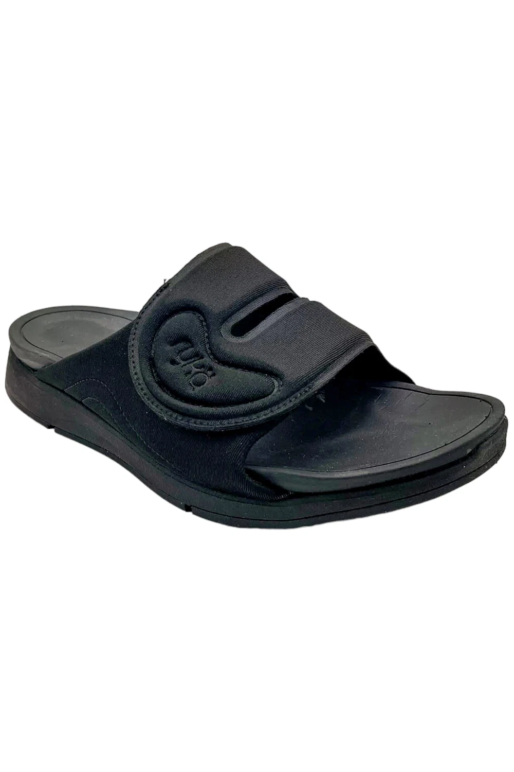 Ryka Womens Adjustable Recovery Slide Sandals Tao Black