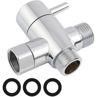 Dusch Umschaltventil 1/2 Zoll Dreiwegeventil G1/2 Adapter Wasserverteilung fl...