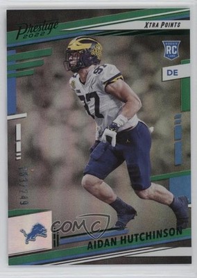 2022 Prestige Rookies Xtra Points Premium Green Aidan Hutchinson Rookie RC 1nm3