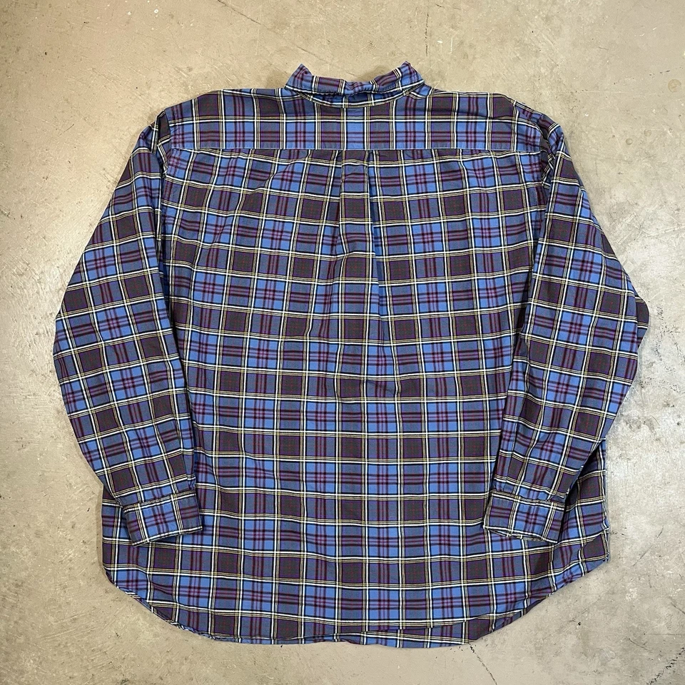 Ralph Lauren Shirt Button Down Mens 2XB Tartan Plaid Front Pocket Long Sleeve - Image 2 of 4