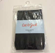 Cat  Jack Girls 1 Pair Dance Footed Tights Toddler Size 2T-4T Black Ballet