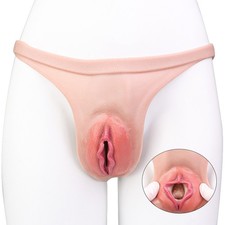 Crossdresser Silicone Fake Vagina Shorts Panty HipShaping Pants For Transgensers