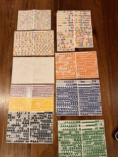 Creative Memories MINI ALPHABET 123 Stickers Classy Sassy 60 partial sheets