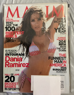 MAXIM-AUGUST 2010-ENTOURAGE'S DANIA RAMIREZ,HALL OF LAME BIGGEST BABIES OF SPORT