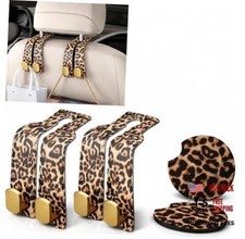 Leopard Print Car Accessories For Women Leopard Car Accessories Set With 2