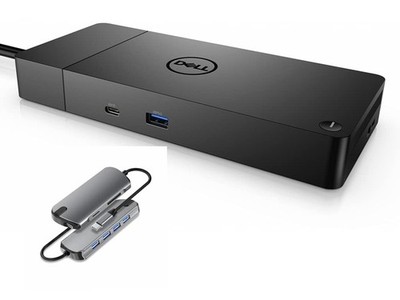 Docking Station Dell WD19DCS 210W USB C Power Delivery Black Performance