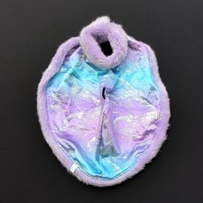 Build A Bear Purple Fur Lined Cape Metallic Starry Swirl Sparkle BABW 2017