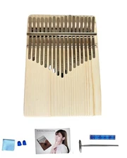 17 Key Kalimba, Thumb Piano Unfinished Solid Wood Kalimba, DIY Paintable 