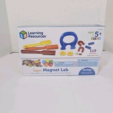 Learning Resources Super Magnet Lab LER 2064 STEM Science Kit 119 Pieces