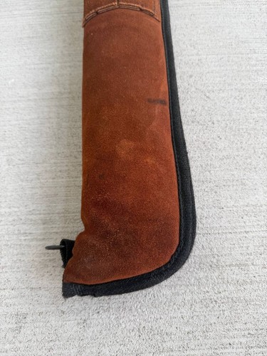 Brunswick Étui de billard en cuir pour billard 1x1 daim marron 35” Made in USA - Photo 2/9