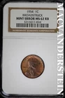 1954 Lincoln Wheat Cent- NGC MS 62 RB- Broadstruck- No Reserve #SLA870
