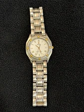 Concord Saratoga Mens Two Tone  18k SS Analog Dial Quartz Wristwatch 15.65.221