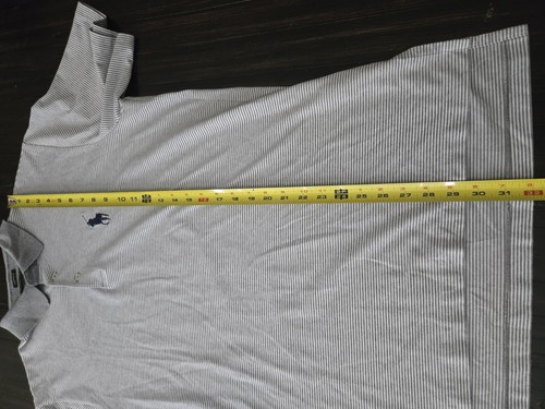 Ralph Lauren Polo Golf Shirt L grau weiß Performance Pony bestickt Preppy - Bild 7 von 13