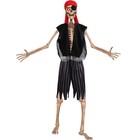 4 Pcs 12 ft Skeleton Accessories Giant Pirate Costume Set Halloween Skeleton ...