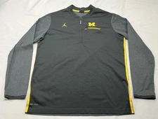 Jordan Pullover 1/4 Zip Michigan Wolverines Men’s Large University Of Michigan