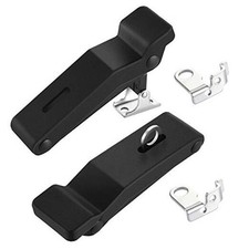 2 Pieces Rubber Latch Flexible Front Storage Rack 4 Inch with Hole, Over