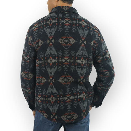 XXL Jachs Wolle Sherpa Jacke JacShirt Hausarbeit Scheune Arbeit Azteken Taschen kostenloser Versand NEU - Bild 10 von 21