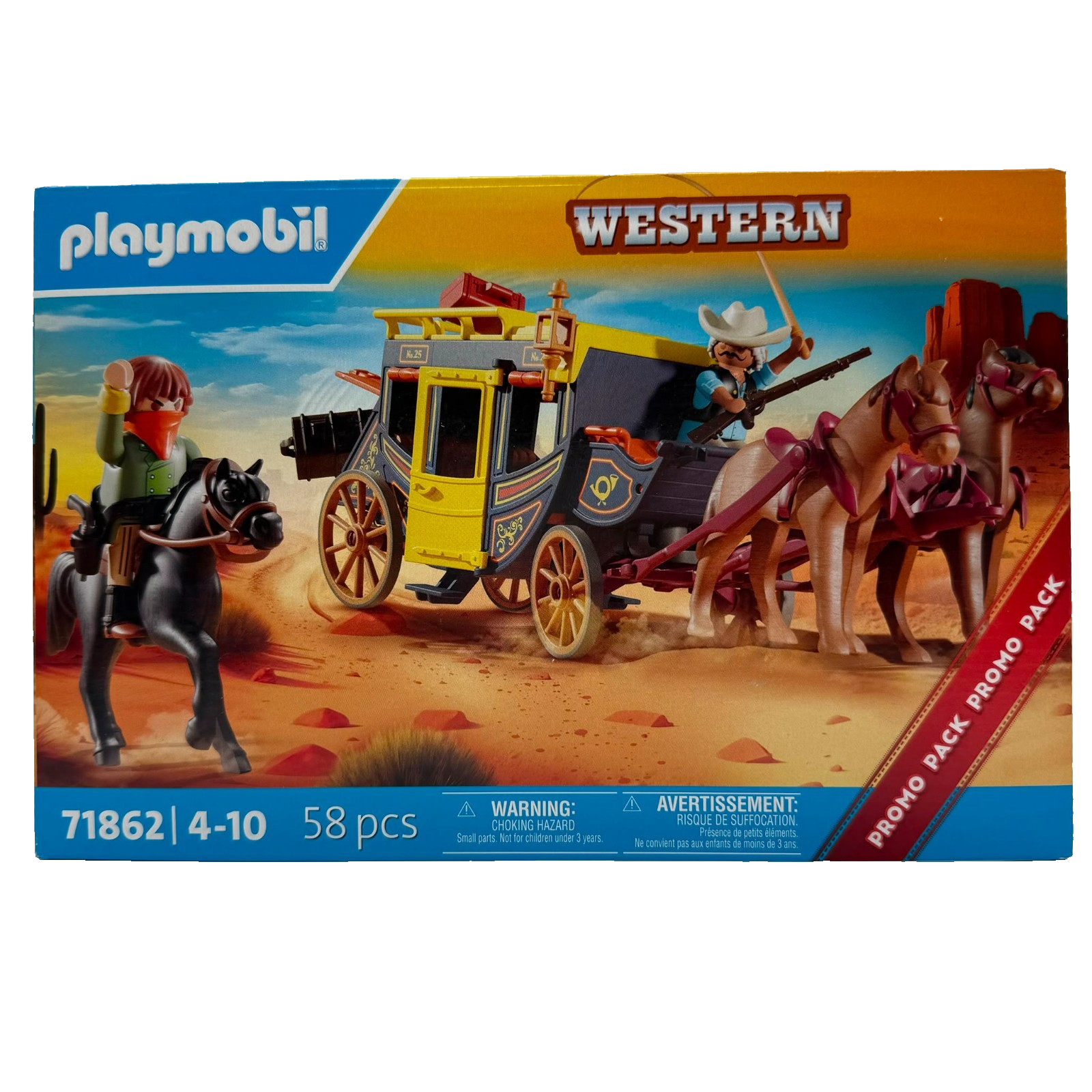 Joom Playmobil 71862 Postkutschenüberfall Im Wilden Westen, Aktionspackungen, Western, Für Sammler, 58 Teile, Ab 14 Jahren - Image 2