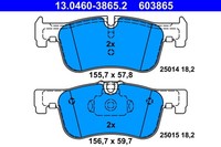 Bremsbelagsatz Scheibenbremse Ate 13.0460-3865.2 FüR Bmw F20 F21 F22 F23 F87 1Er