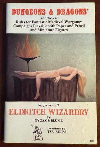 Dungeons & Dragons Eldritch Wizardry Supplement III 1978, 6th Printing - Picture 1 of 2