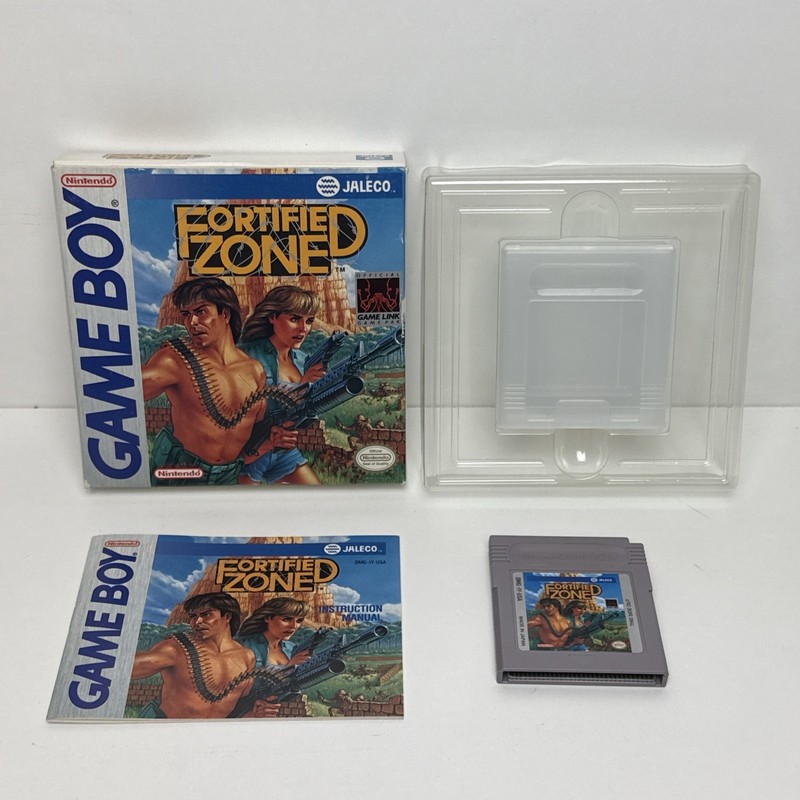 Jaleco Fortified Zone (Nintendo Game Boy) Complete CIB Box, Manual, Game