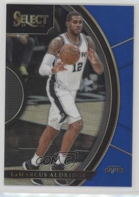 2017-18 Panini Select Concourse Blue Prizm 7/299 LaMarcus Aldridge #96 0k4