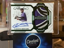 2023 PANINI FLAWLESS #DMA-WB EMERALD ROOKIE PATCH AUTO WARMING BERNABEL (RC) /5