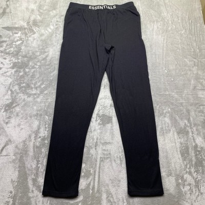 Fear of God Essentials Mens Lounge Pants Black Cotton Blend Size M Fits 29''