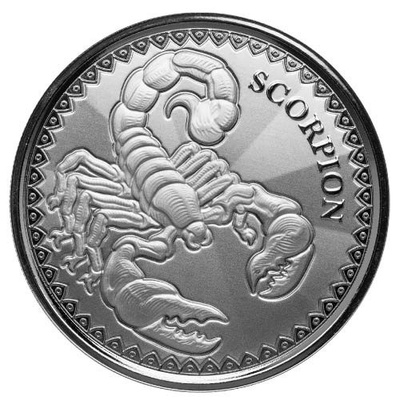 #ad #ad 2022 Silver 1 oz Chad Scorpion Prooflike Coin $80.79