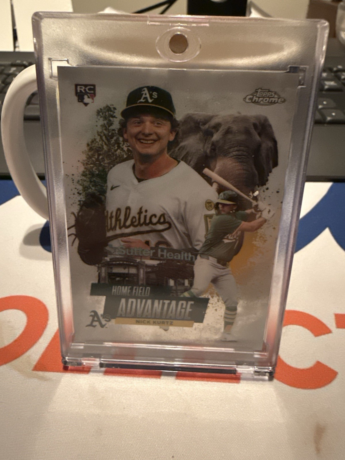 2025 Topps Chrome Update Nick Kurtz Home Field Advantage RC SSP #HA-49 Athletics