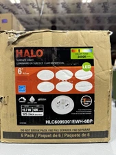 HALO HLC 6 in. 3000K Integrated LED Recessed Light Trim (6-Pack)