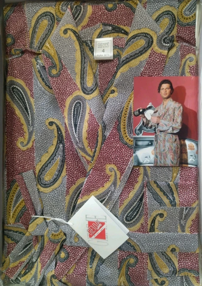 Vestaglia Uomo Pura Seta - Immagine 2 di 4